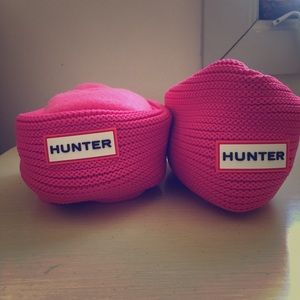 Tall Pink & Black Hunter Boot Socks